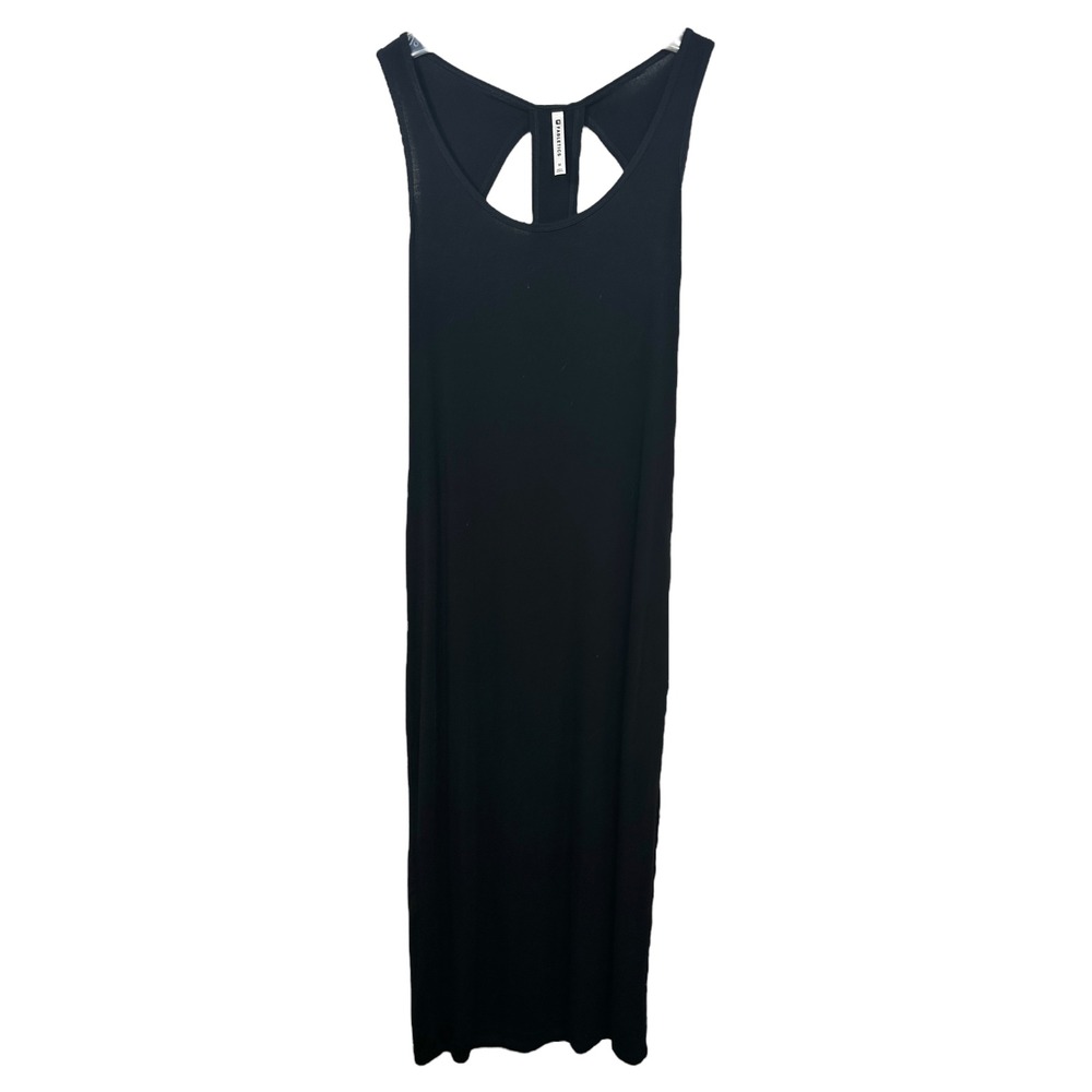 Fabletics Medium Claudia Maxi Dress Solid Black K… - image 3